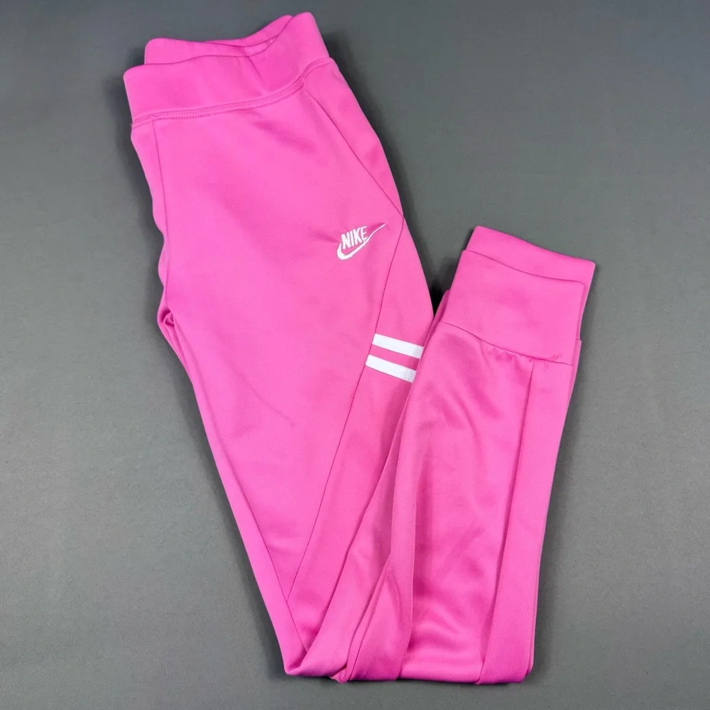 Nike Pink Sweat Suit Set Top Full Zip Hoodie & Joggers Women’s Sz M - Picture 7 of 9